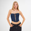 The Ava Shaped Bodice Front/Back Lace Corset 1360