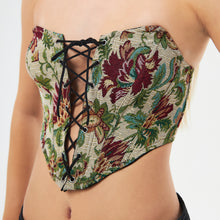  The Ava Shaped Bodice Front/Back Lace Corset 1455