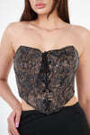 The Ava Shaped Bodice Front/Back Lace Corset 1395
