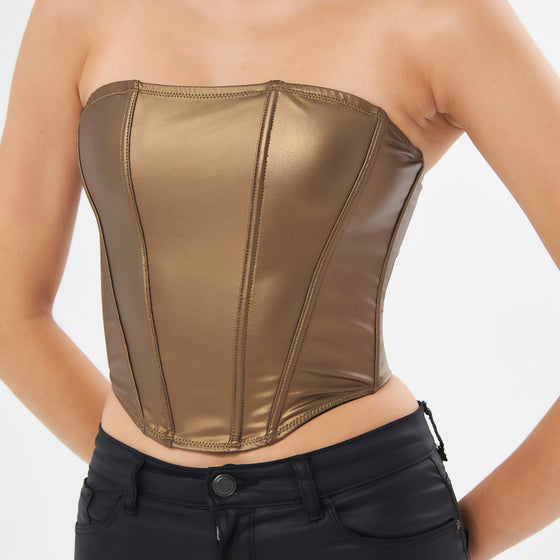 The Su Full Gold Corset 1355