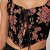 The Parker pink floral velvet corset 1670
