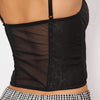 The Ebony black embossed corset 1760